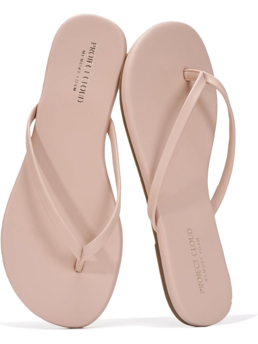 Women's Mauve Comfort Memory Foam Insole Non-Slip Flip Flop Flat Sandal Shoes
